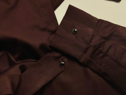 Wine Italian Lycra Regular Fit Shirt