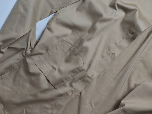 Beige Italian Lycra Regular Fit Shirt