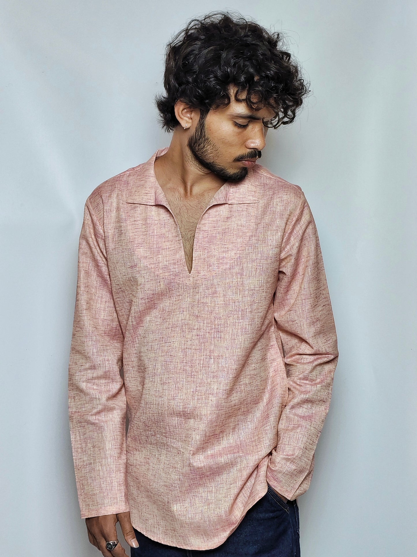 Classic Minimal V Placket Shirt